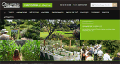 Desktop Screenshot of jardinsdesrenaudies.fr