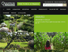 Tablet Screenshot of jardinsdesrenaudies.fr